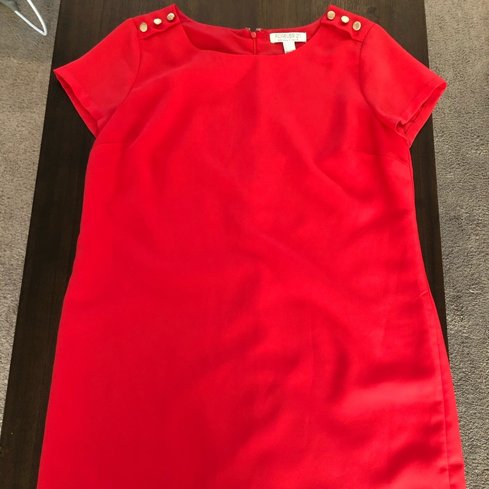 Deep orange dress